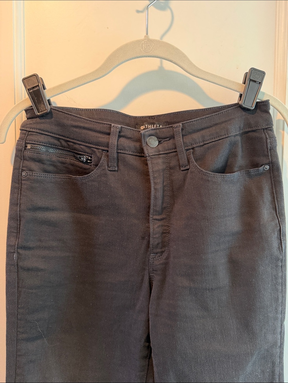 Athleta Black Cropped Stretch Jeans